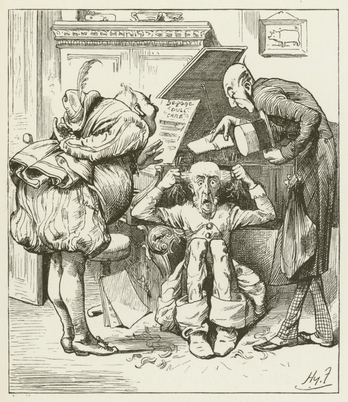 Lewis Carroll tarafından Sylvie ve Bruno için illüstrasyon by Harry Furniss
