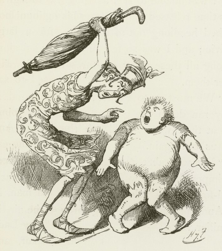Lewis Carroll tarafından Sylvie ve Bruno için illüstrasyon by Harry Furniss