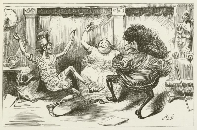 Lewis Carroll tarafından Sylvie ve Bruno için illüstrasyon by Harry Furniss