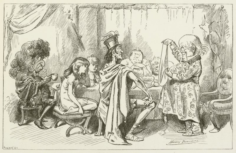 Lewis Carroll tarafından Sylvie ve Bruno için illüstrasyon by Harry Furniss