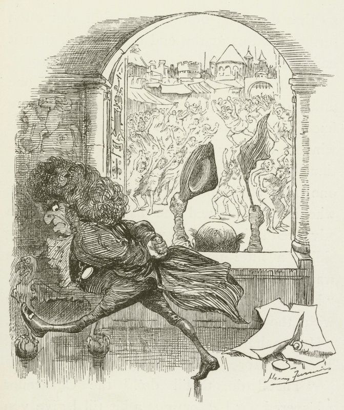 Lewis Carroll tarafından Sylvie ve Bruno için illüstrasyon by Harry Furniss