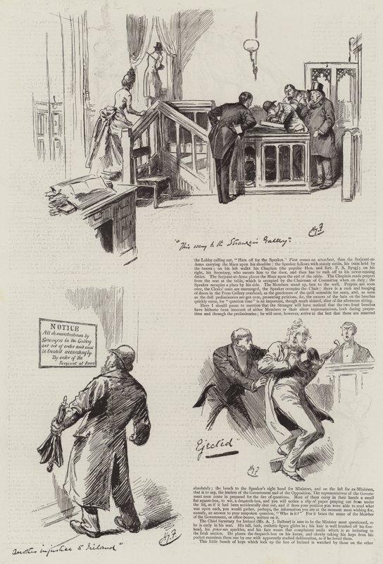 Parlamentoda Yaşam, Evdeki Yabancılar by Harry Furniss