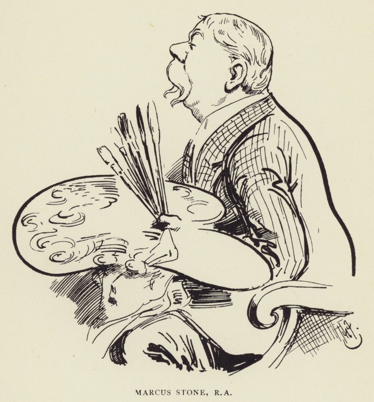 Marcus Stone, ABD by Harry Furniss