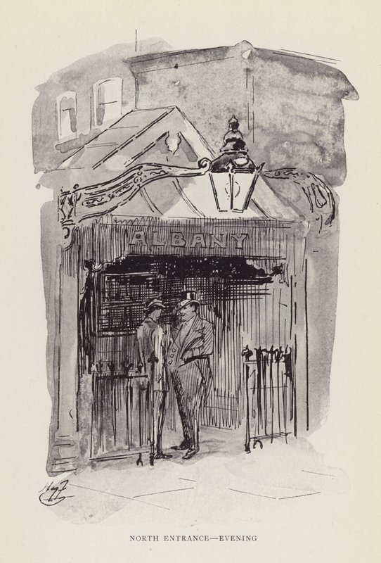 Kuzey girişi, akşam by Harry Furniss