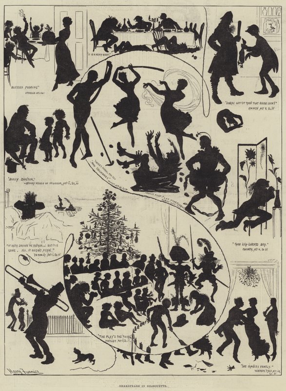 Siluet Shakespeare by Harry Furniss