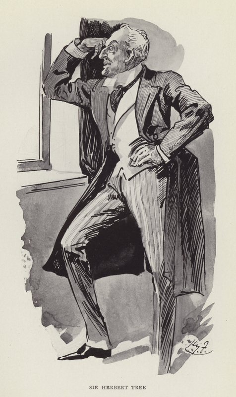 Sir Herbert Ağacı by Harry Furniss