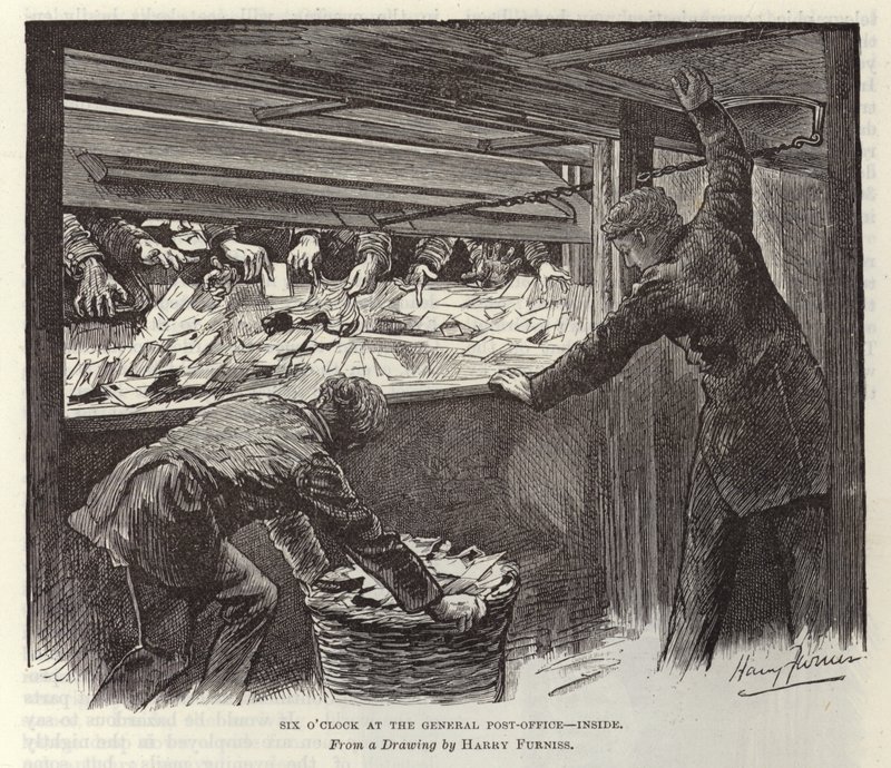 Genel Postanede saat altı by Harry Furniss