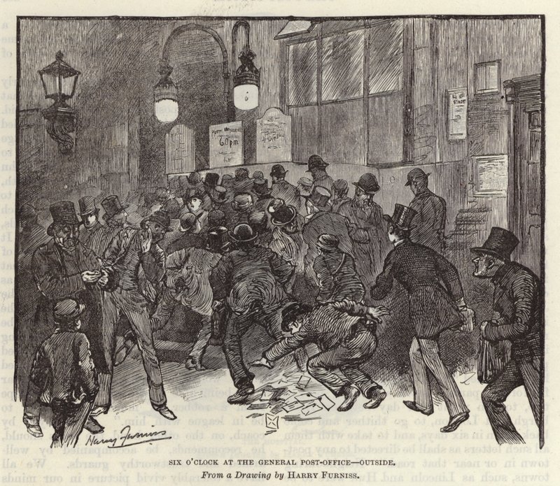 Genel Postanede saat altı by Harry Furniss