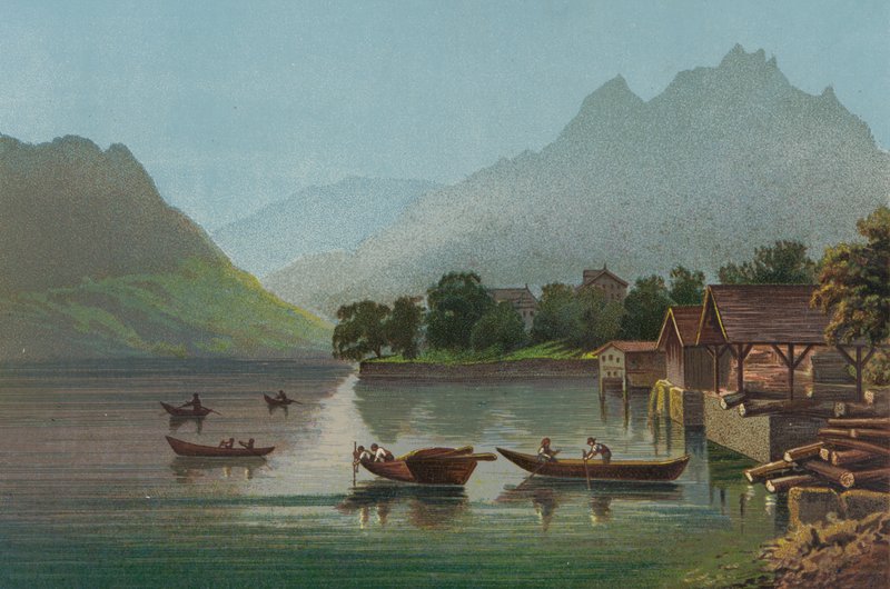 Luzern Gölü ve Pilatus Dağı by Helga von Cramm