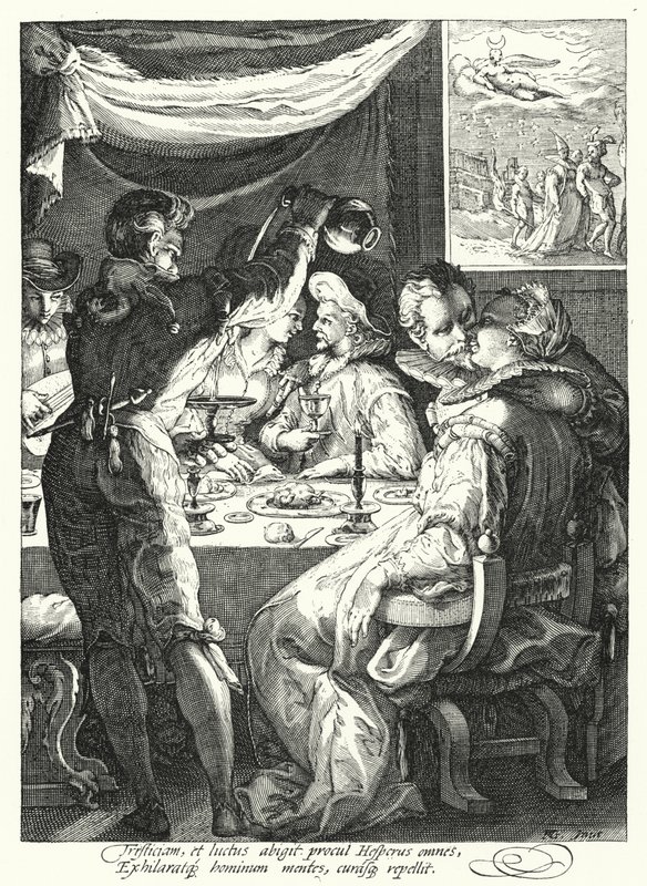 Akşam (gravür) by Hendrik (after) Goltzius