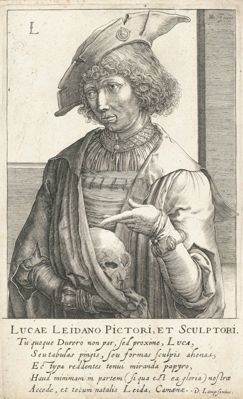 Lucas van Leyden, Hollandalı oymacı ve ressam by Hendrik I Hondius