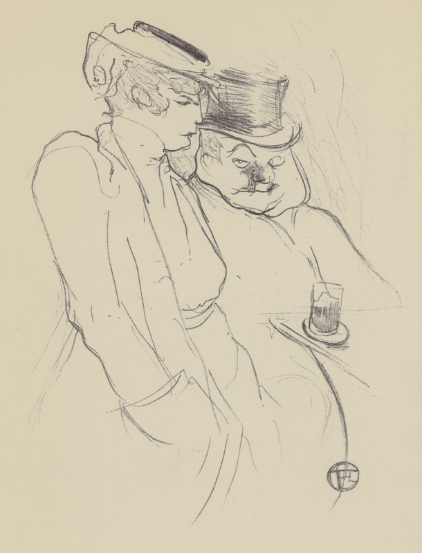 kırk yaşında by Henri de Toulouse Lautrec