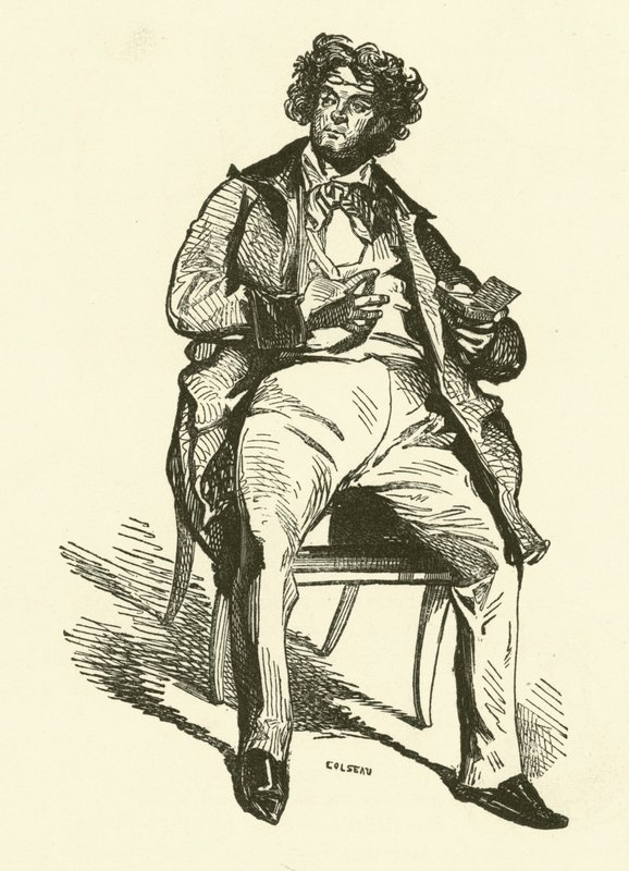 Tiyatro Ajanı (gravür) by Henri Bonaventure (after) Monnier