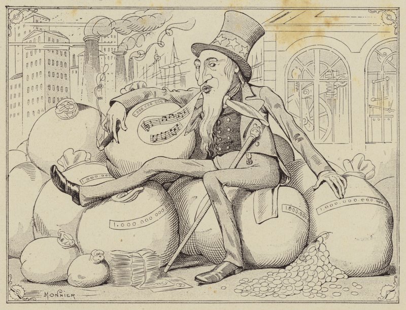 Sam Amca (lito) by Henri Bonaventure (after) Monnier