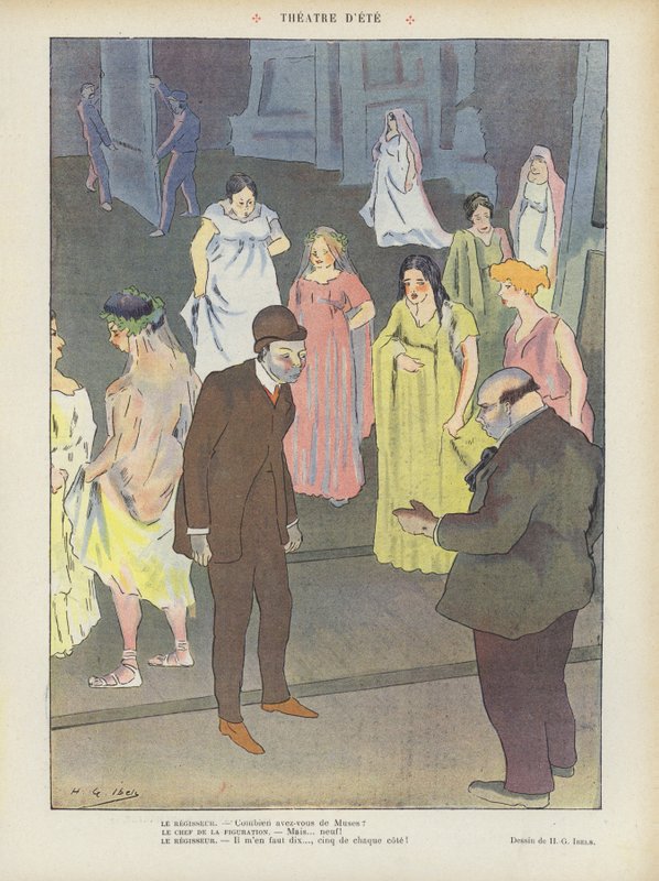 Le Rire için İllüstrasyon by Henri Gabriel Ibels
