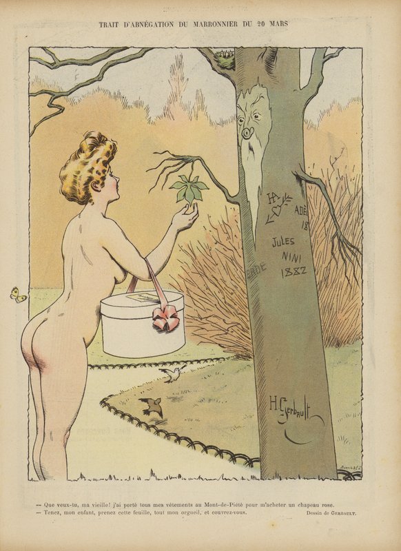 Le Rire (renkli taş) için çizim by Henri Gerbault