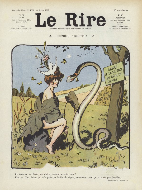 Le Rire (renkli taş) için çizim by Henri Gerbault