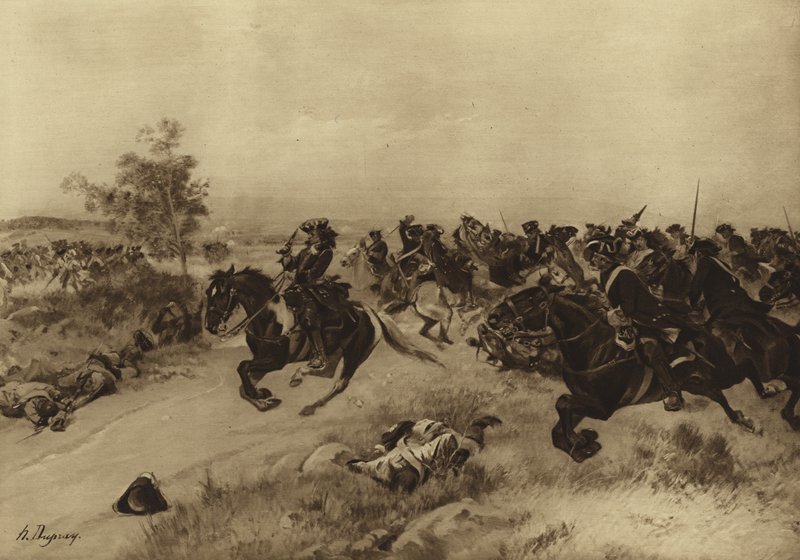 Battle of Blenheim, 1704 (gravure) by Henri Louis Dupray