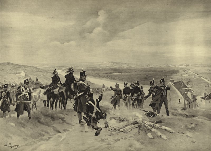 Aziz Bulut Savaşı, 1814 (gravür) by Henri Louis Dupray