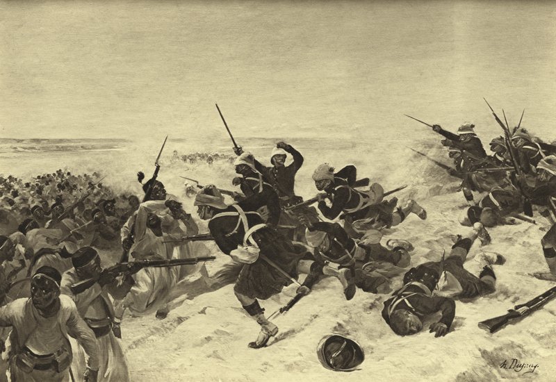 Tel el-Kebir Savaşı, 1882 (gravür) by Henri Louis Dupray