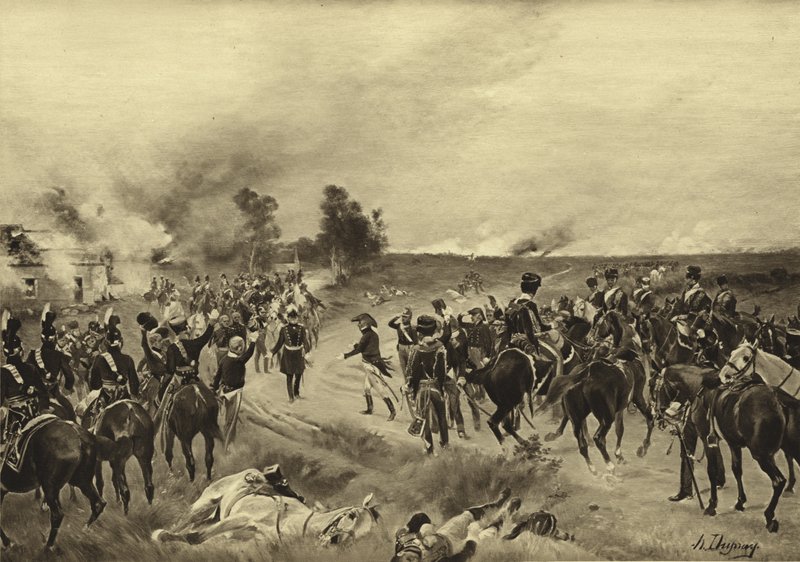 Waterloo Savaşı, 1815 (gravür) by Henri Louis Dupray