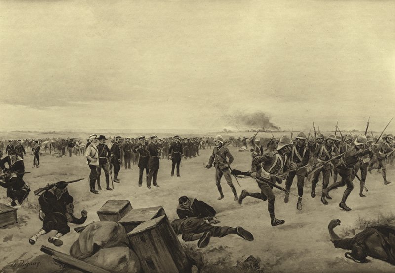 Çin Elçiliğinin Savunması, 1900 (gravür) by Henri Louis Dupray