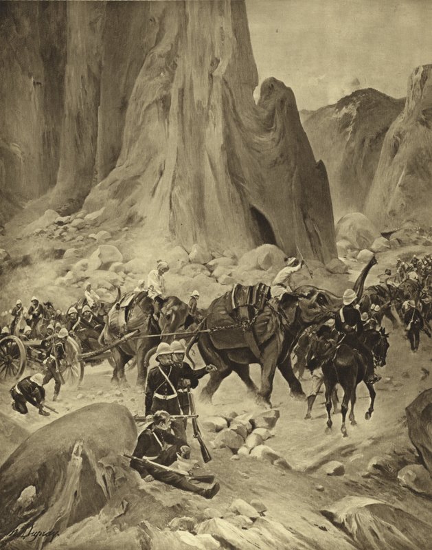 Habeş Savaşı, 1868 (gravür) by Henri Louis Dupray