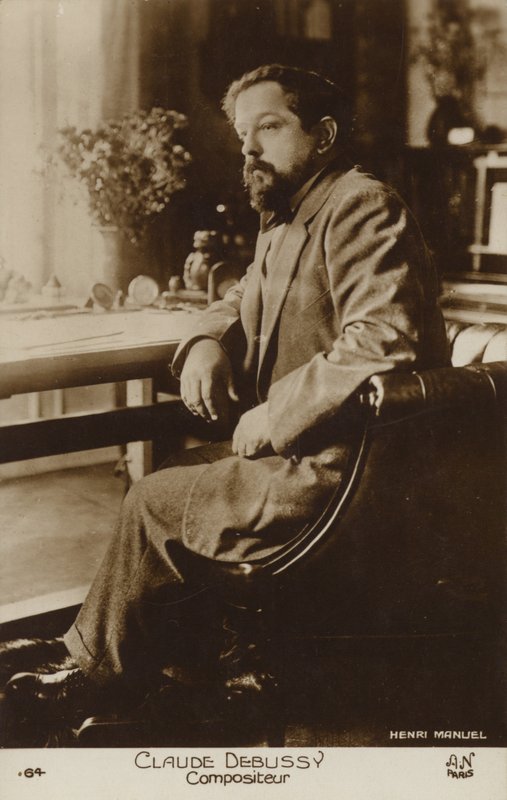 Claude Debussy, Fransız besteci (1862-1918) (s/b fotoğraf) by Henri Manuel