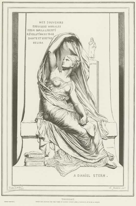 Allegory of Thought  by Henri Michel Antoine Chapu