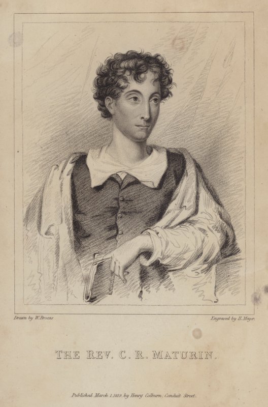 Charles Robert Maturin, İrlandalı Protestan din adamı; romancı ve oyun yazarı by Henri after Meyer