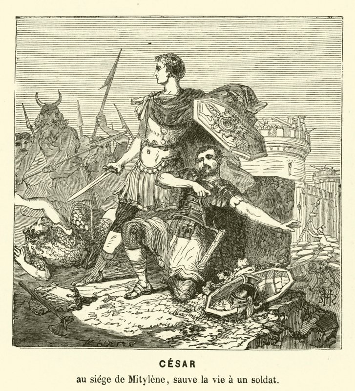 Julius Caesar, Midilli Kuşatması