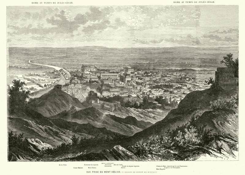 Roma, Julius Caesar zamanında Caelian Tepesi