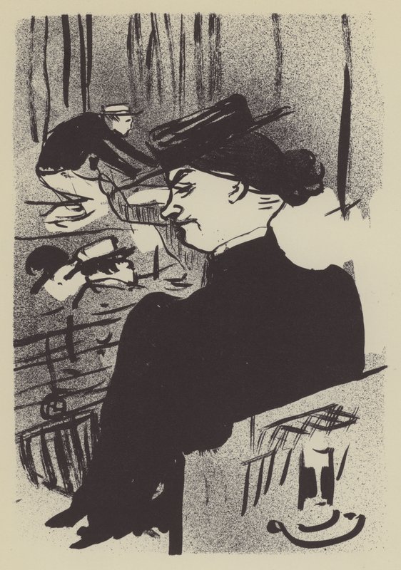 Bir izleyici by Henri de Toulouse Lautrec