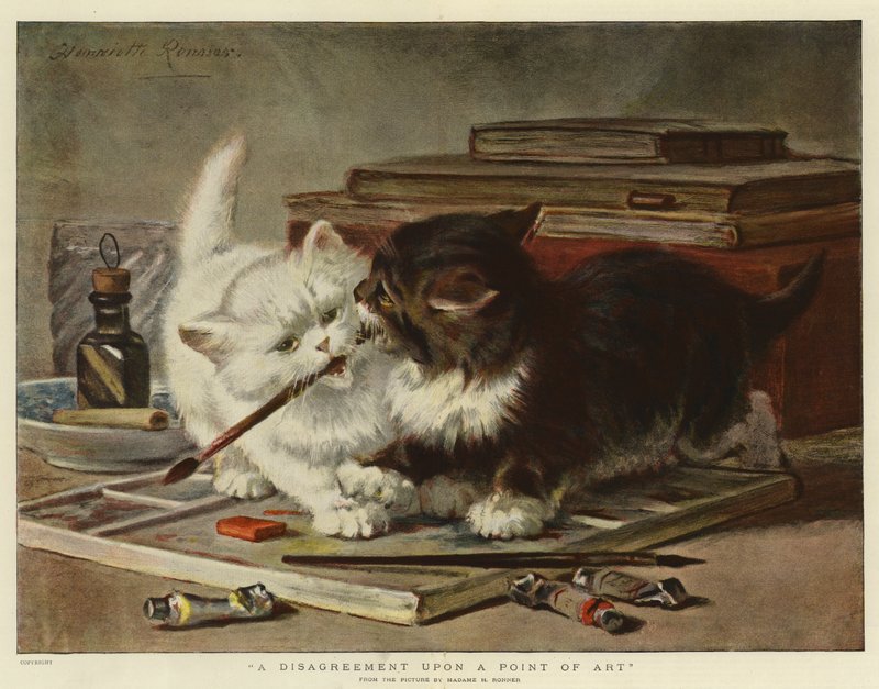 Bir Sanat Noktasında Anlaşmazlık by Henriëtte Ronner Knip