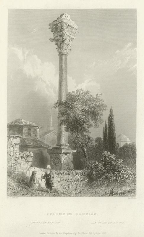 Marcian Sütunu, Konstantinopolis, 1839 by Henry Adlard
