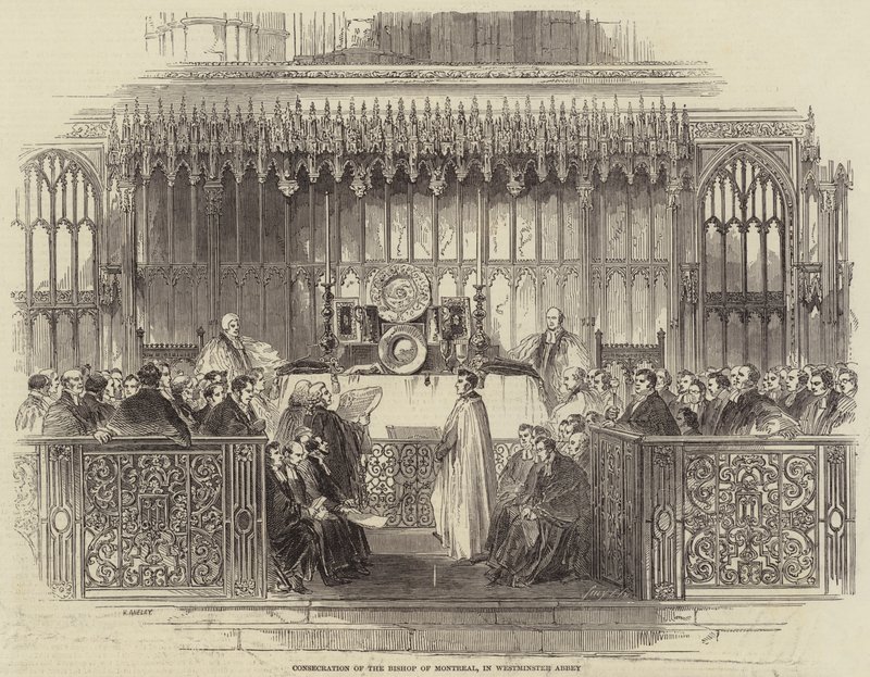 Westminster Abbey'de Montreal Piskoposu'nun kutsanması by Henry Anelay