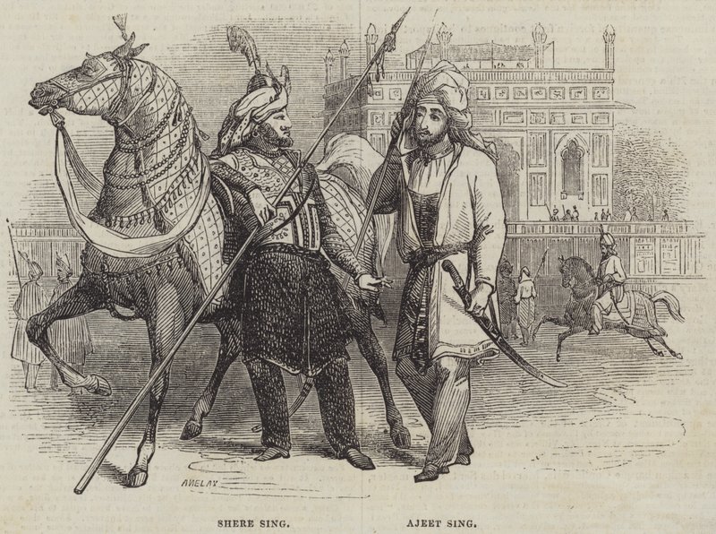Shere Sing ve Ajeet Sing by Henry Anelay