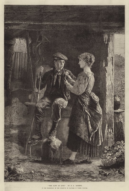 Aşkın Şafağı, Sulu Boya Ressamlar Enstitüsü Sergisinde by Henry Benjamin Roberts