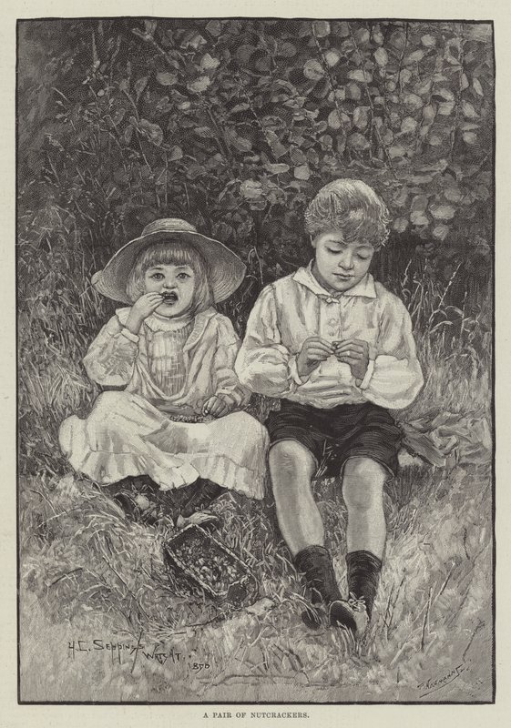 bir çift fındıkkıran by Henry Charles Seppings Wright