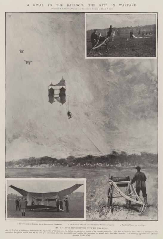 Balona Rakip, Savaşta Uçurtma by Henry Charles Seppings Wright