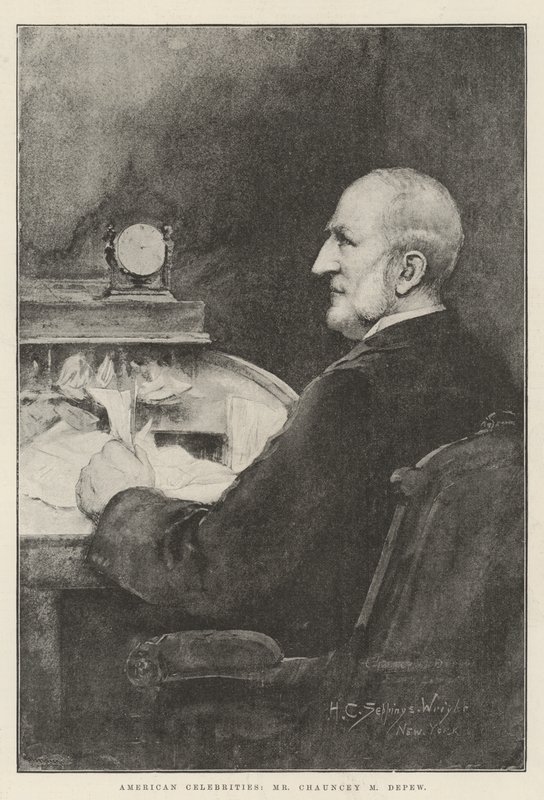 Amerikalı Ünlüler, Bay Chauncey M Depew by Henry Charles Seppings Wright
