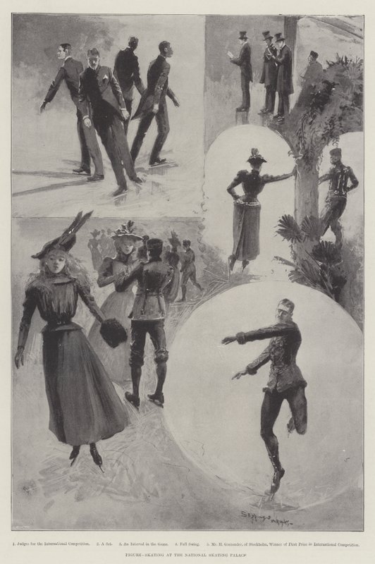 Ulusal Paten Sarayında Artistik Patinaj by Henry Charles Seppings Wright