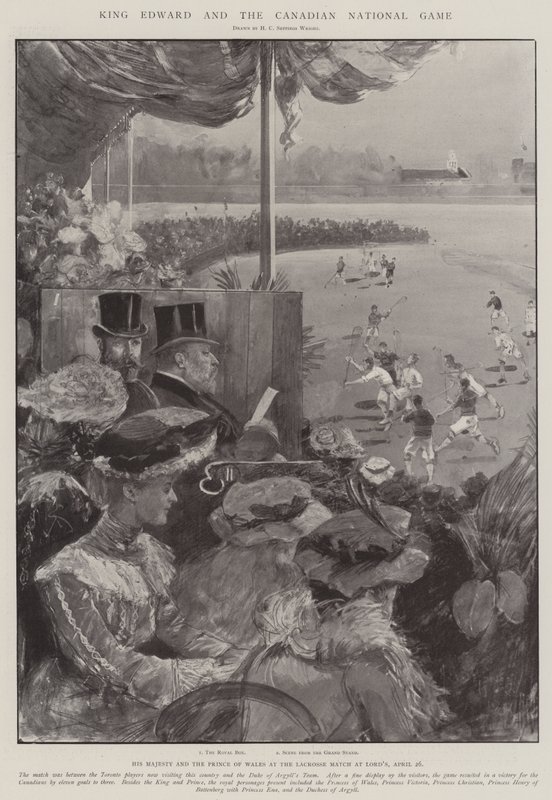 Kral Edward ve Kanada Ulusal Oyunu by Henry Charles Seppings Wright
