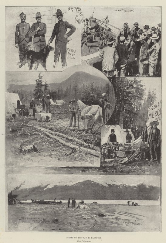Klondike Yolunda Sahneler by Henry Charles Seppings Wright