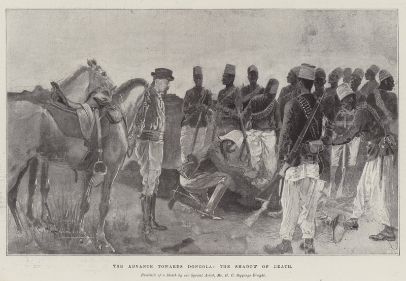 Ölümün Gölgesi Dongola'ya Doğru İlerleme by Henry Charles Seppings Wright