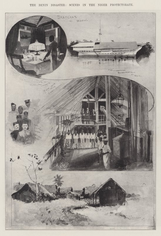 Benin Felaketi, Nijer Himayesinde Sahneler by Henry Charles Seppings Wright