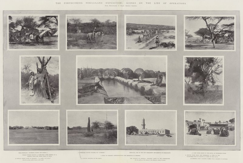 Yaklaşan Somaliland Seferi, Operasyon Hattındaki Sahneler by Henry Charles Seppings Wright