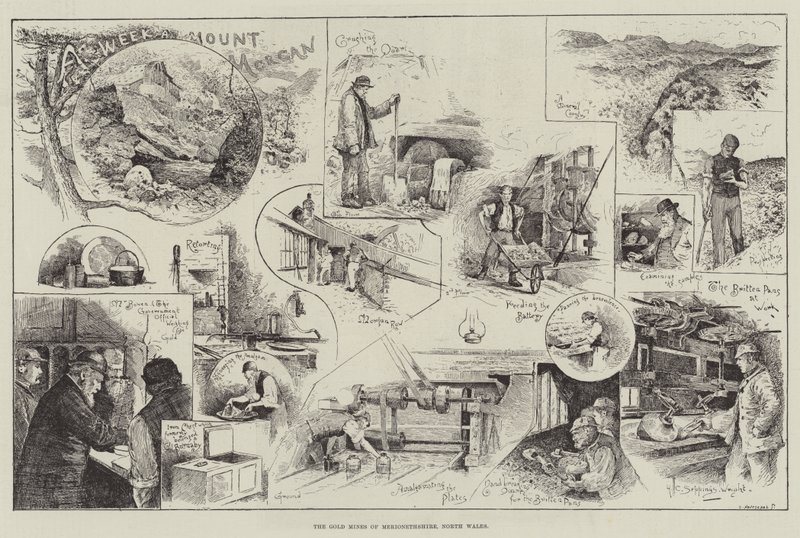 Merionethshire Altın Madenleri, Kuzey Galler by Henry Charles Seppings Wright