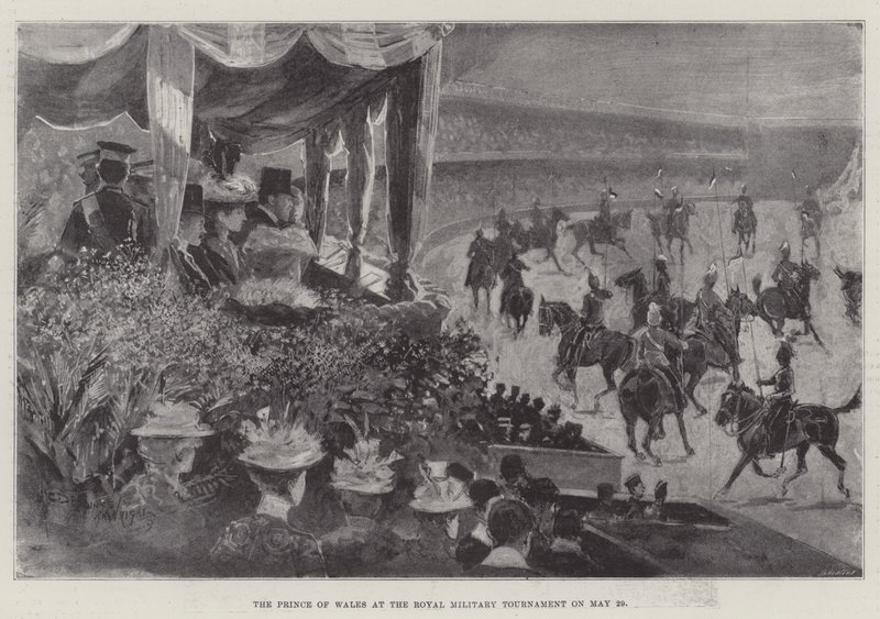 Galler Prensi 29 Mayıs'ta Kraliyet Askeri Turnuvasında by Henry Charles Seppings Wright