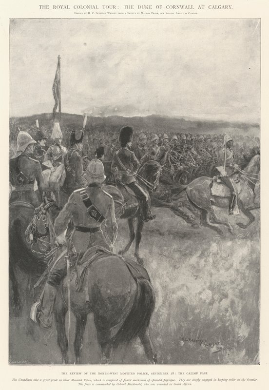 Kraliyet Sömürge Turu, Calgary'deki Cornwall Dükü by Henry Charles Seppings Wright